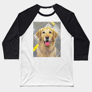 Dog Portrait - Golden Retriever Baseball T-Shirt